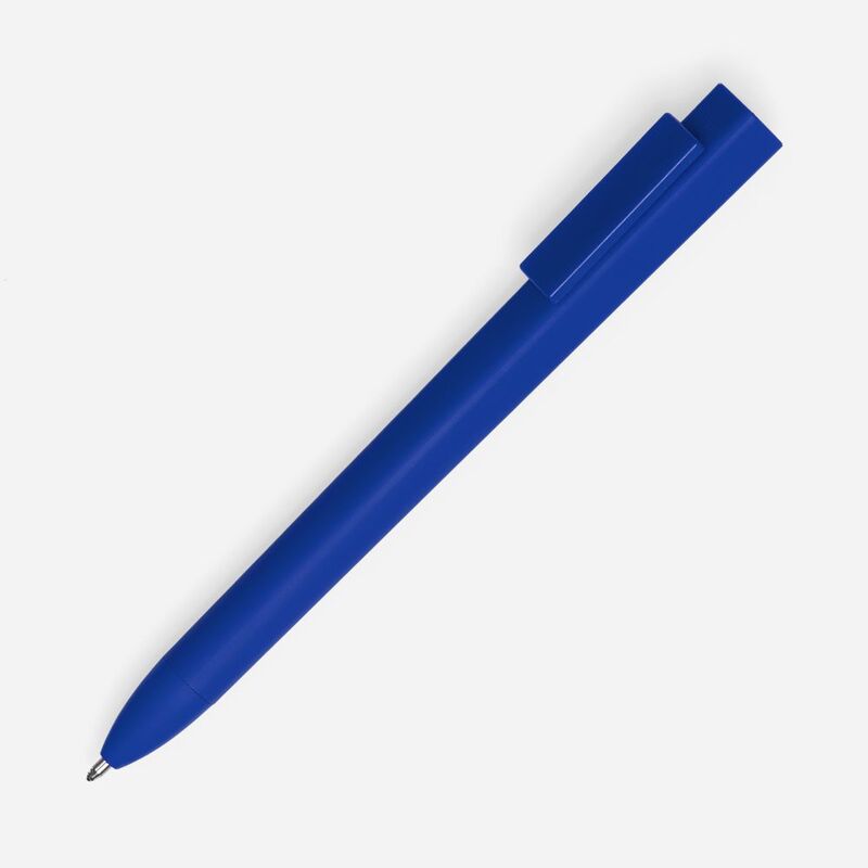 Ручка шариковая Swiper SQ Soft Touch, синяя с логотипом