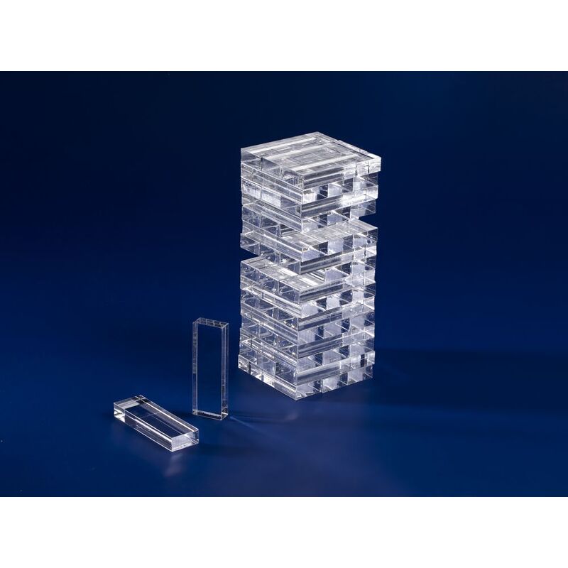 Игра Acrylic Tower, прозрачная с логотипом