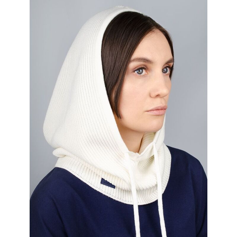 Капор-капюшон Zaliv, молочный с логотипом