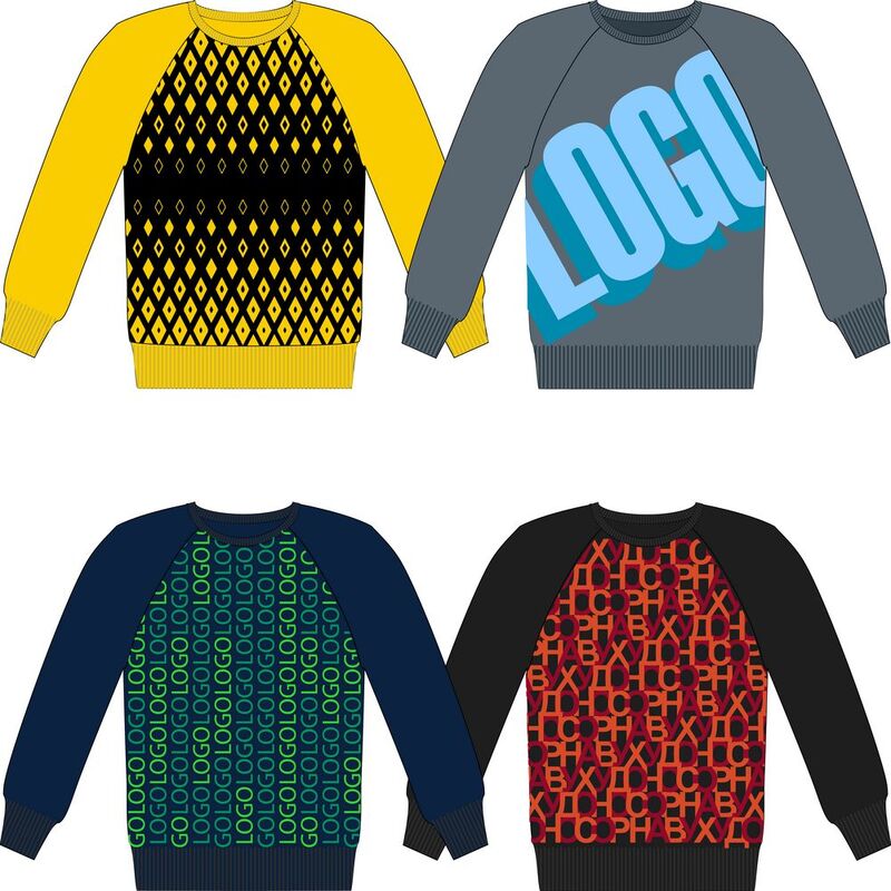 Джемпер на заказ Tricksy Net Reglan, акрил с логотипом