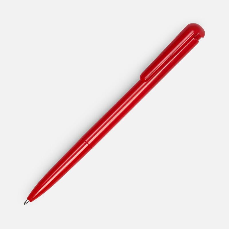 Ручка шариковая Penpal, красная с логотипом