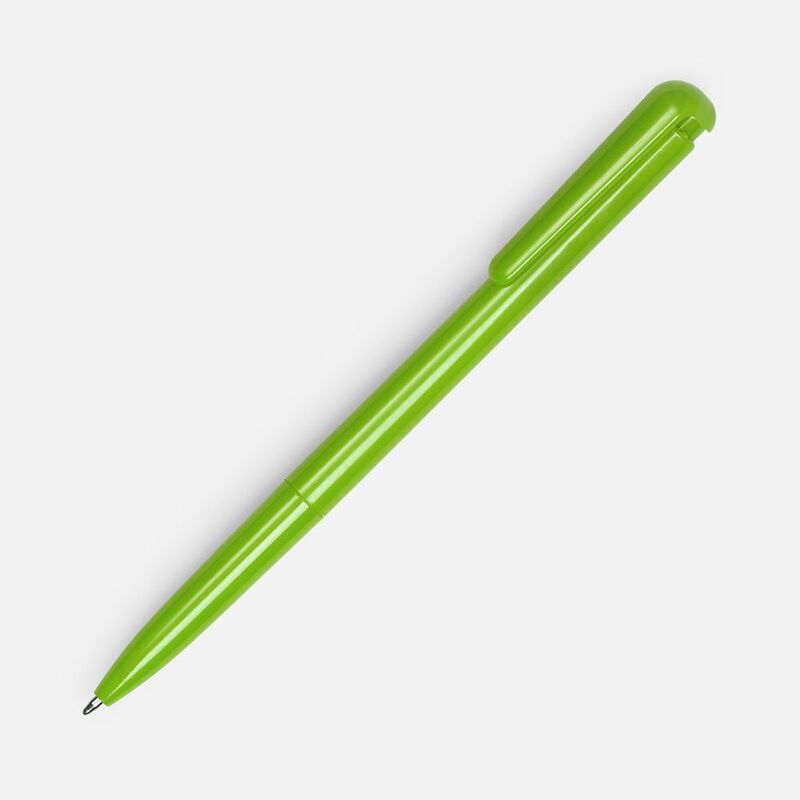 Ручка шариковая Penpal, зеленая с логотипом
