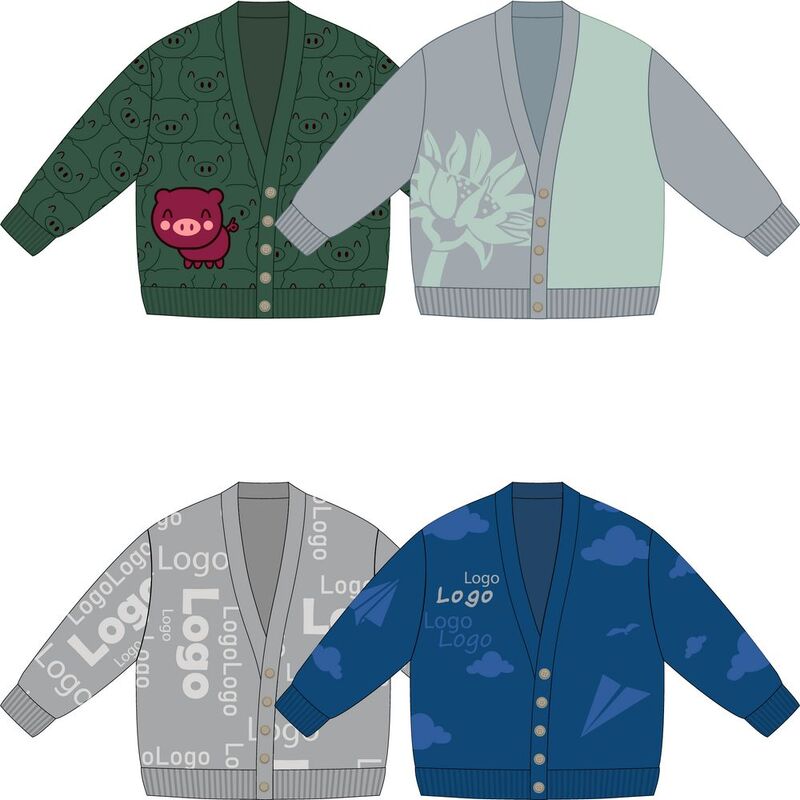 Кардиган Cozy Knit Grand на заказ, акрил, размер S/M с логотипом