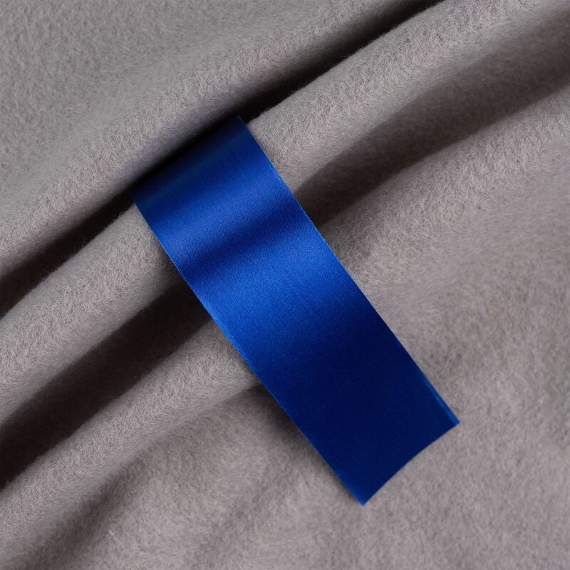 Лента сатиновая Satin 35 XXL, синяя, 210 см с логотипом