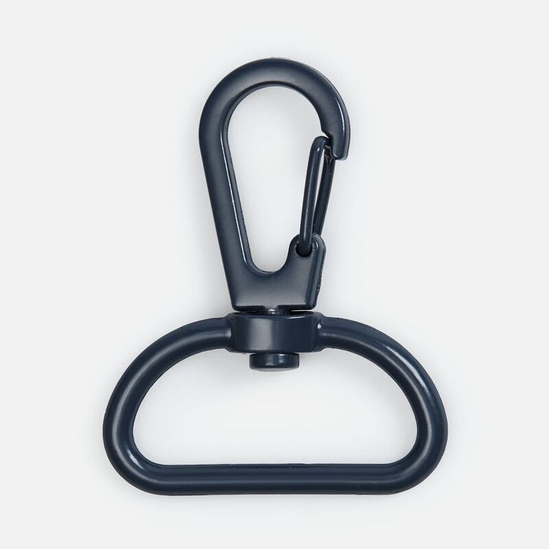 Застежка-карабин Snap Hook, L, темно-синяя с логотипом