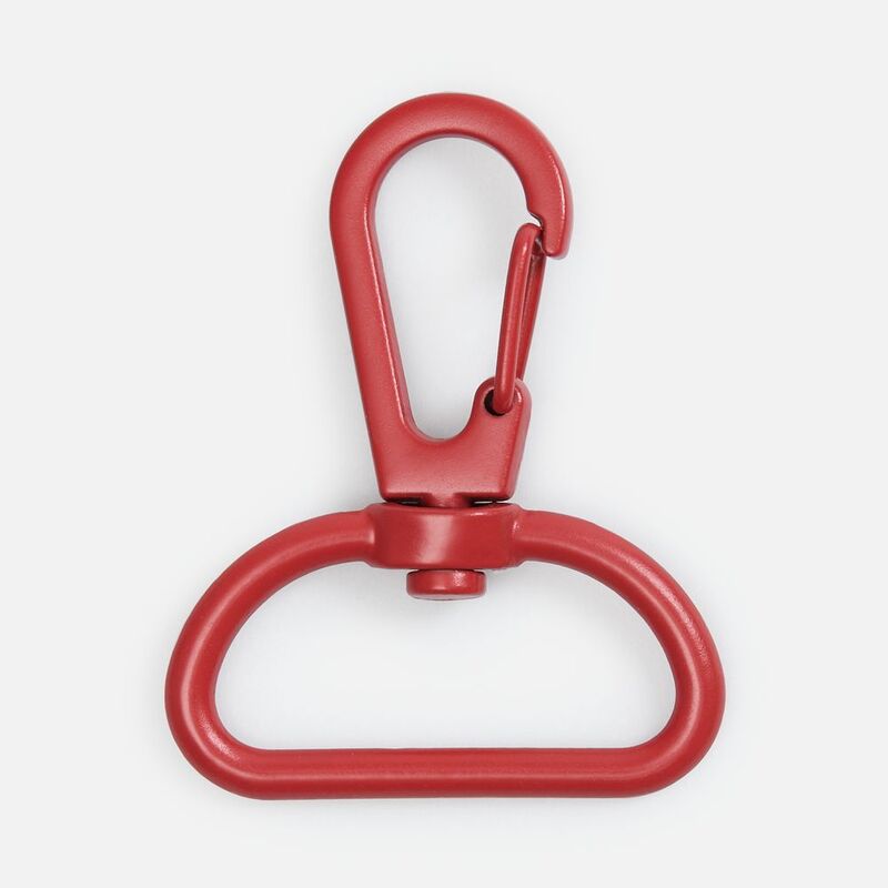 Застежка-карабин Snap Hook, L, красная с логотипом