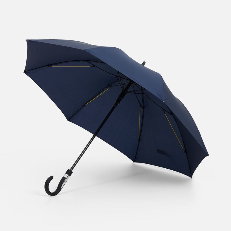 Зонт-трость Rainzee, темно-синий с логотипом