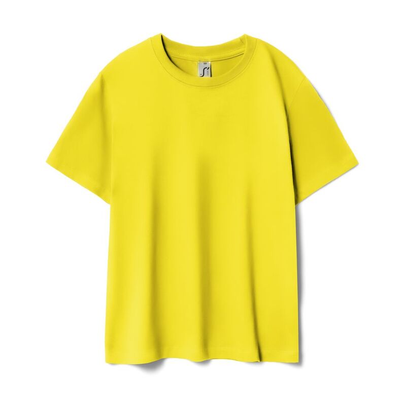 Футболка детская Regent Kids 150 желтая (лимонная), на рост 96-104 см (4 года) с логотипом