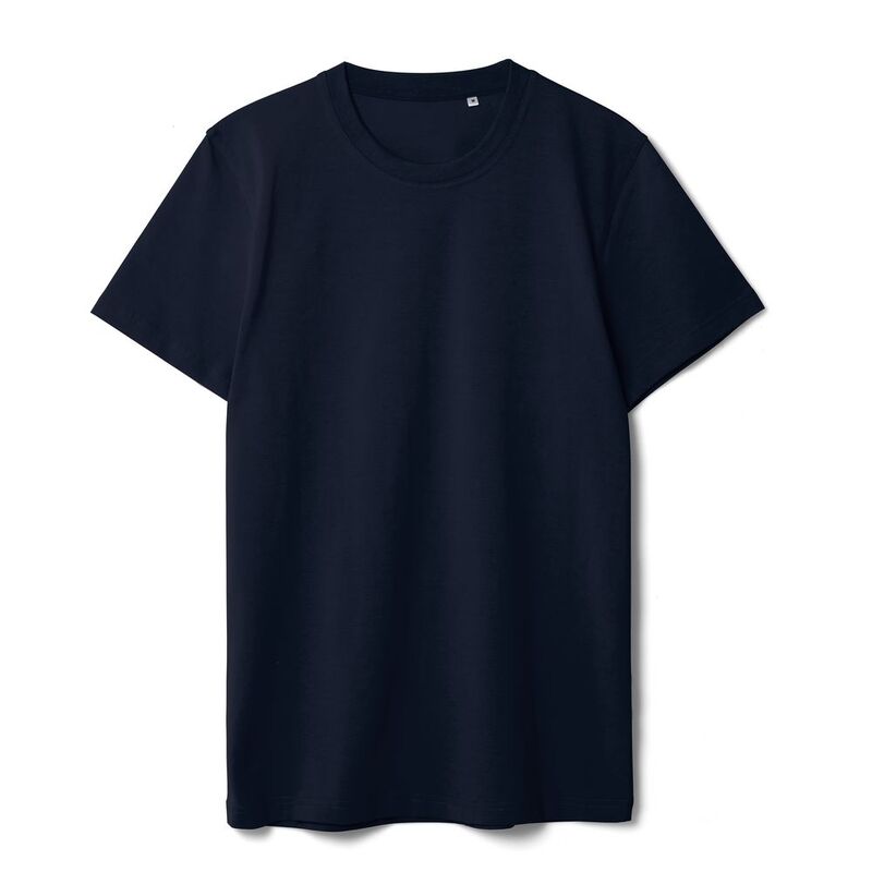 Футболка мужская T-bolka Stretch, темно-синяя (navy), размер 3XL с логотипом