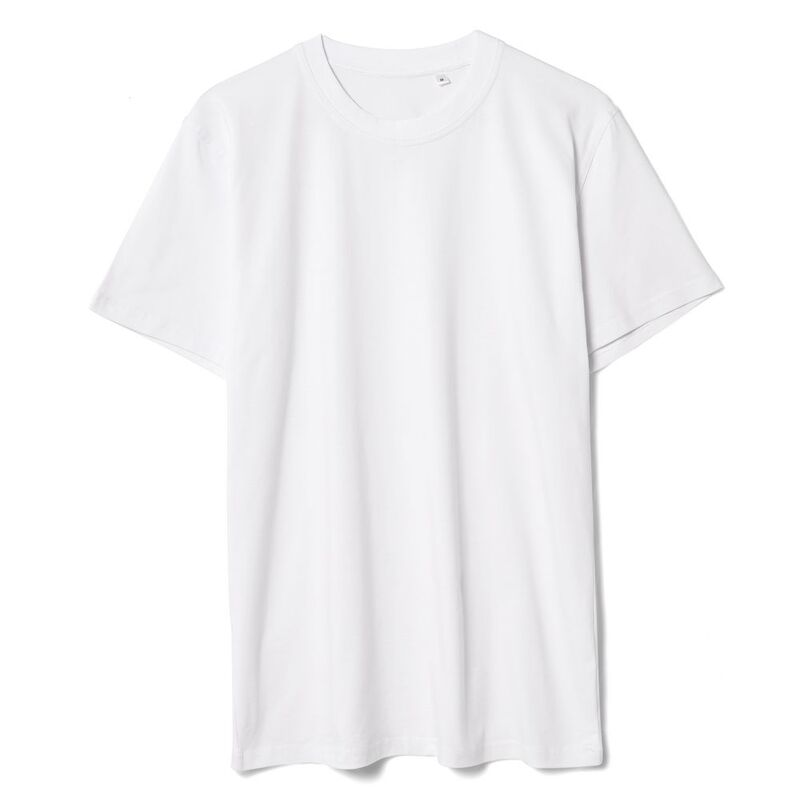 Футболка мужская T-bolka Stretch, белая, размер 3XL с логотипом