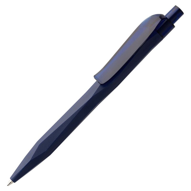 Ручка шариковая Prodir QS20 PMT-T, синяя с логотипом