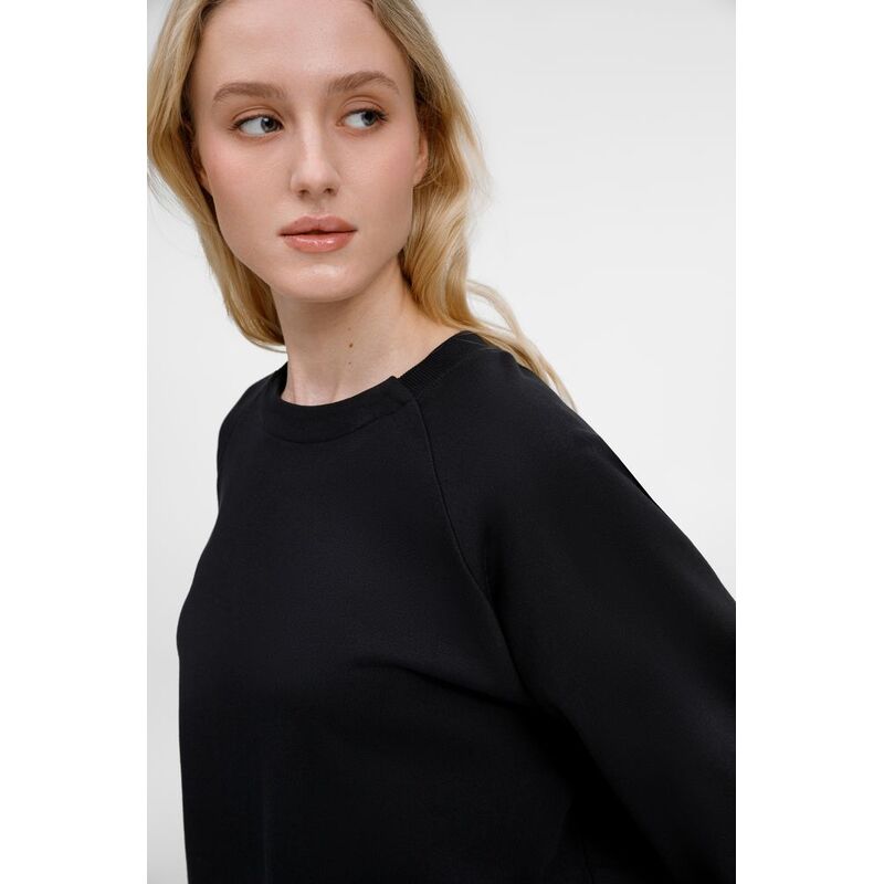Свитшот унисекс Avenu, черный, размер XL/XXL с логотипом