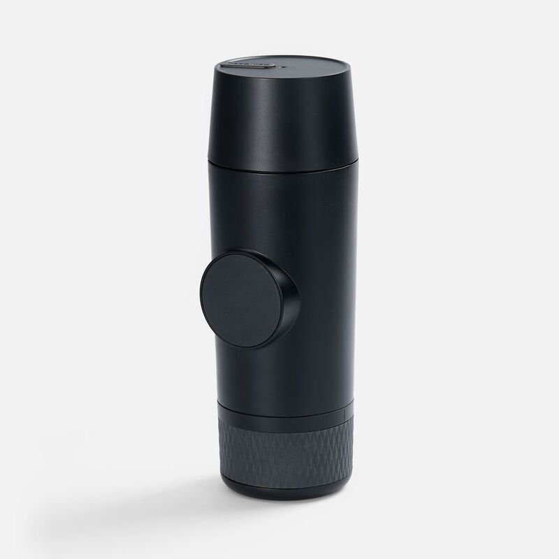 Портативная кофемашина Porta Presso, черная с логотипом