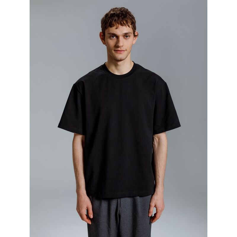 Футболка оверсайз Kangas, черная, XL/XXL с логотипом