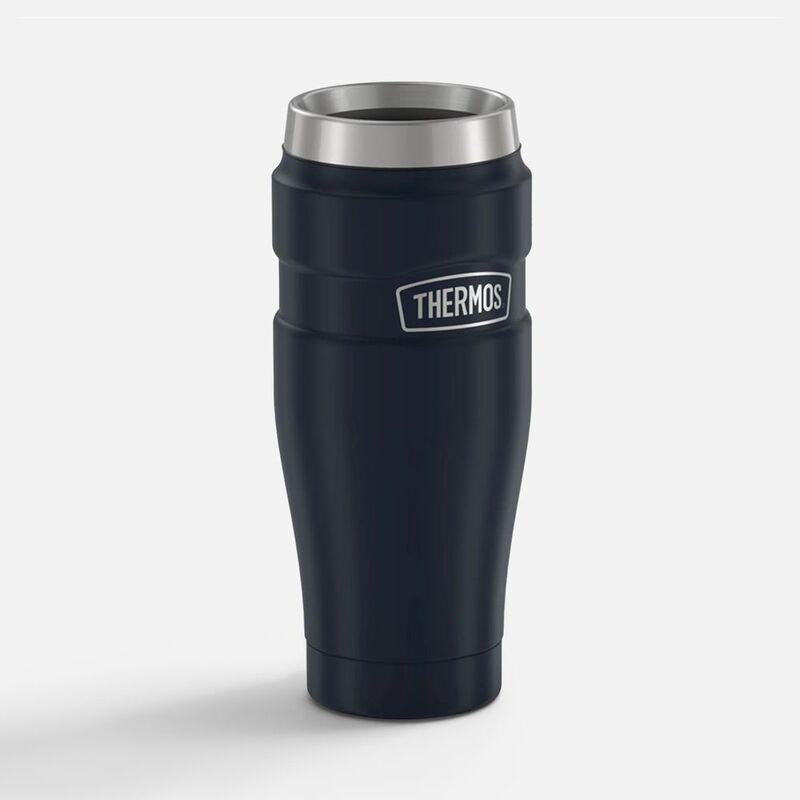 Термокружка King 470, темно-синяя с логотипом