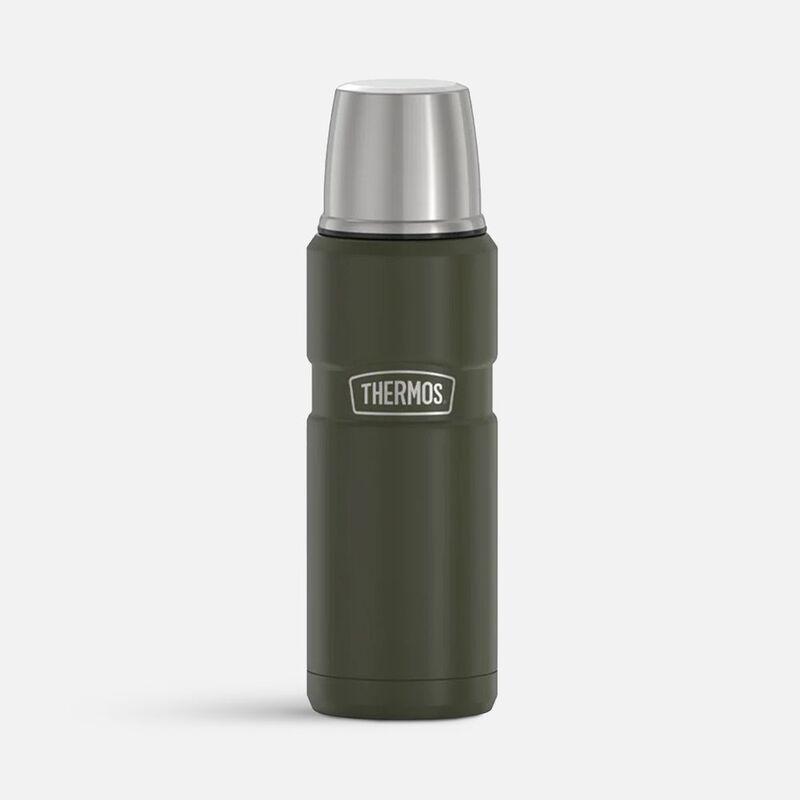 Термос King 470, хаки с логотипом