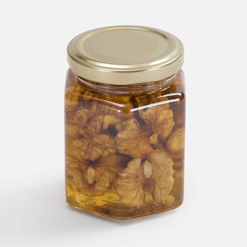 Мед Allnutty, с грецким орехом с логотипом