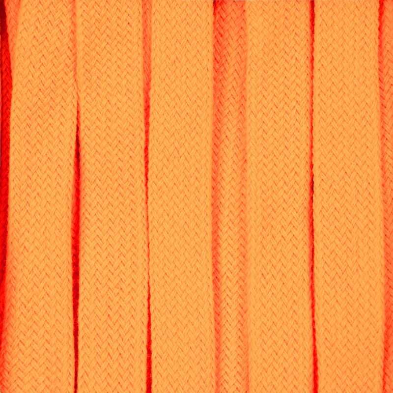 Плоский шнур Cord XL, оранжевый неон, 160 см с логотипом