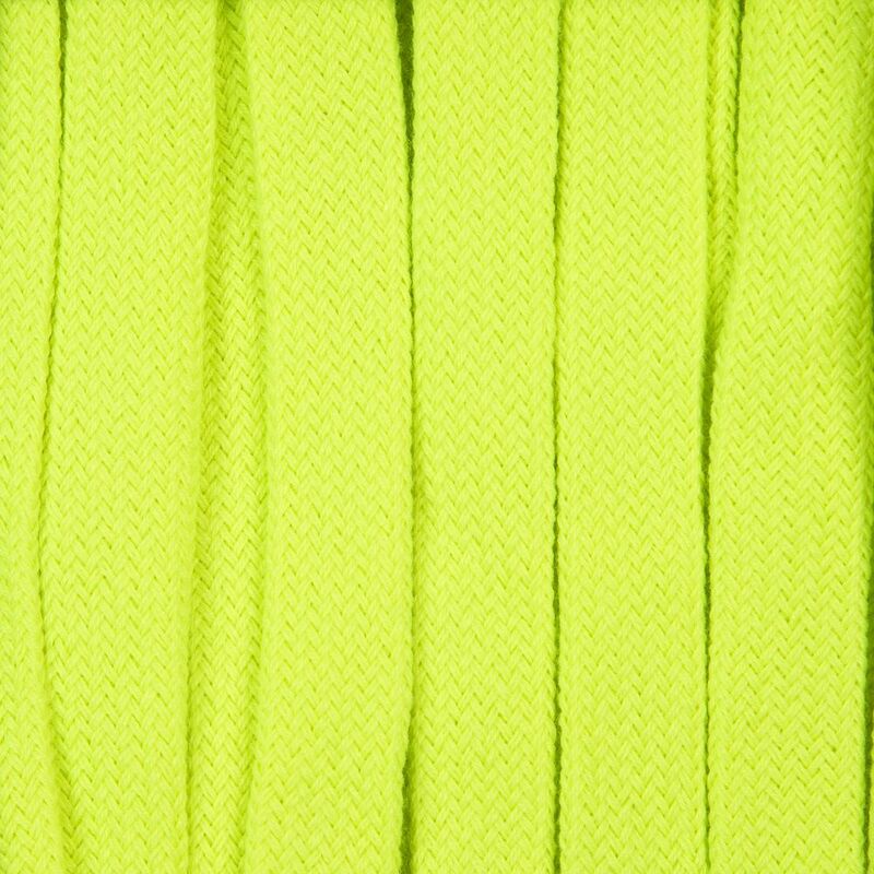 Плоский шнур Cord XL, желтый неон, 160 см с логотипом