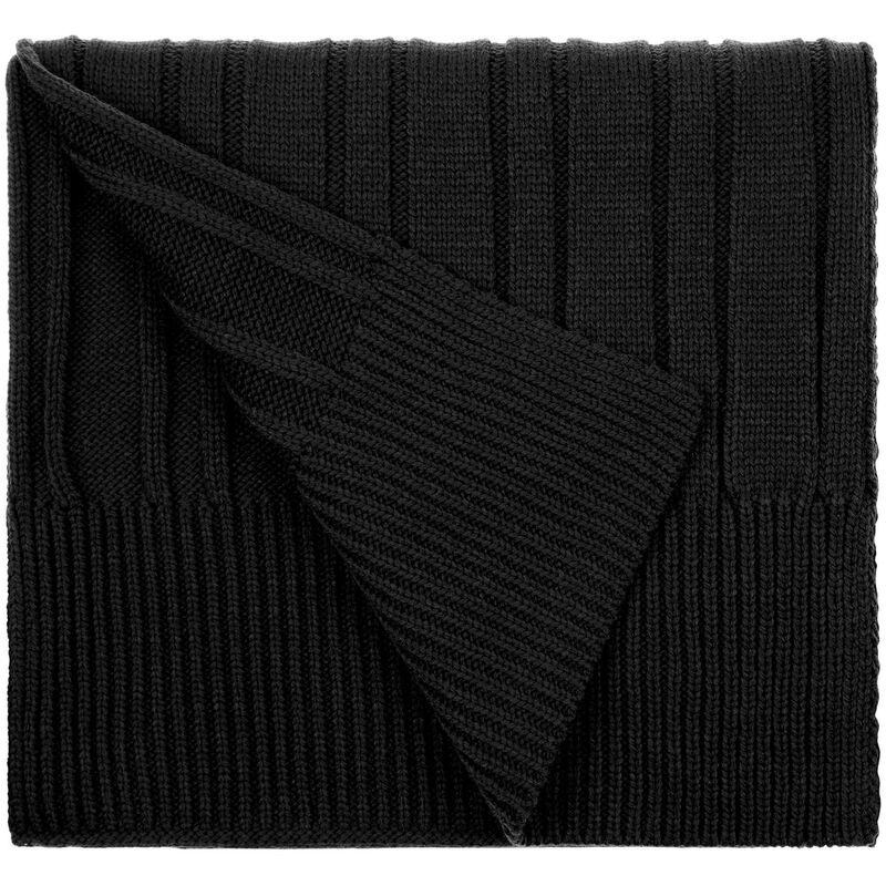 Шарф Knit Beat, черный с логотипом