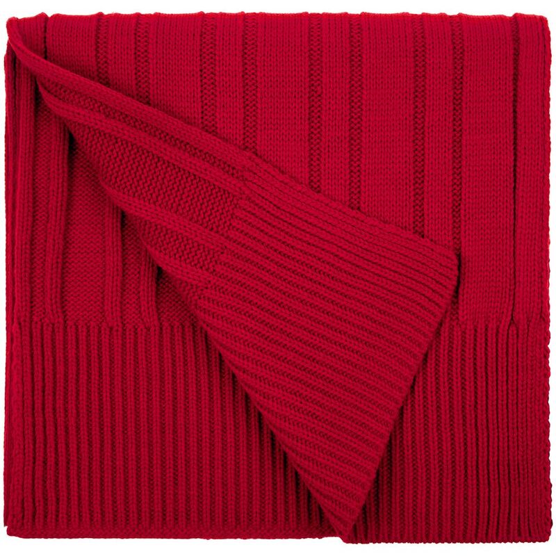 Шарф Knit Beat, красный с логотипом