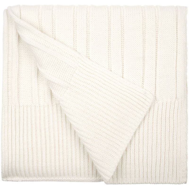 Шарф Knit Beat, белый (молочный) с логотипом