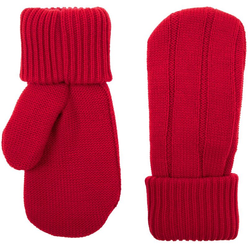 Варежки Knit Beat, красные, размер S/M с логотипом