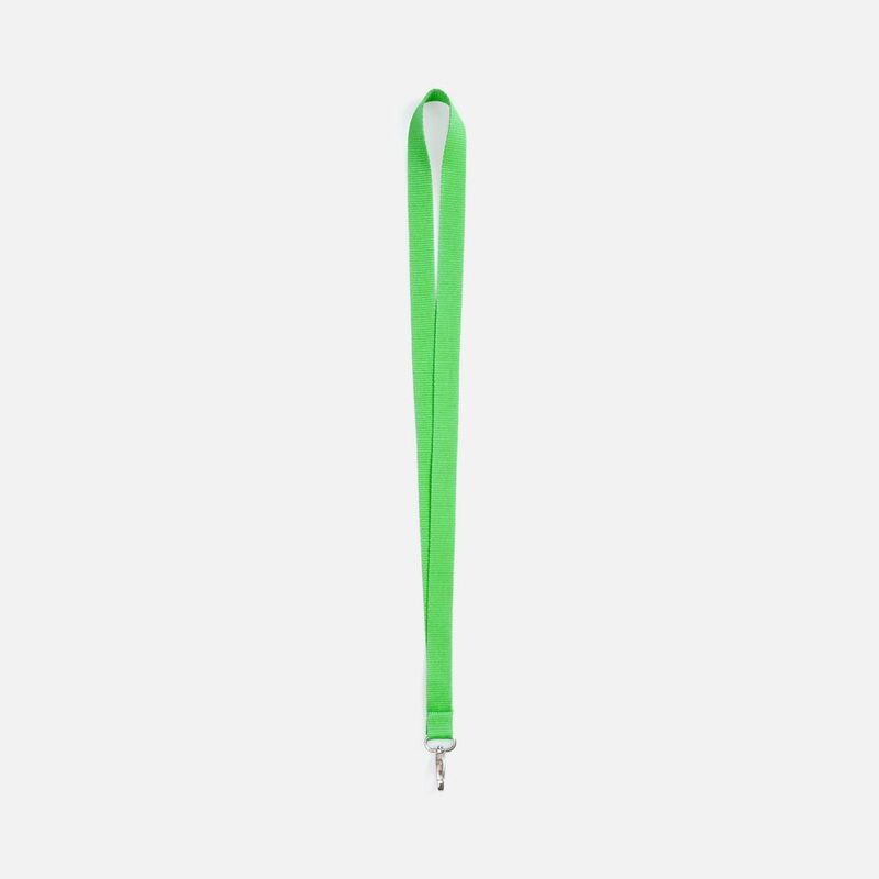 Лента для бейджа Pin, зеленая с логотипом