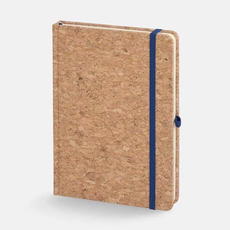 Блокнот Corkfolio, синий с логотипом