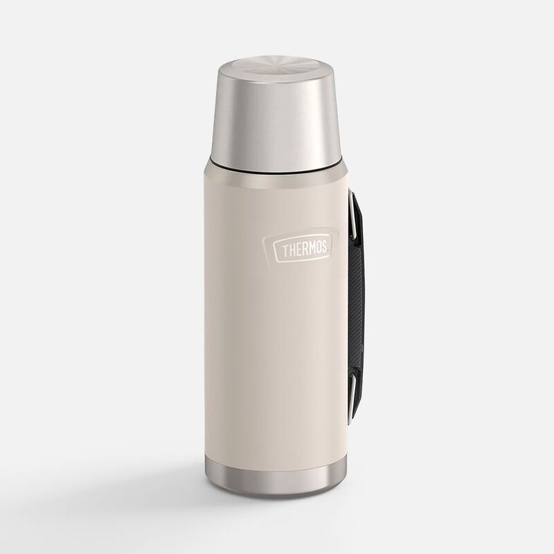 Термос Icon 1200, бежевый с логотипом