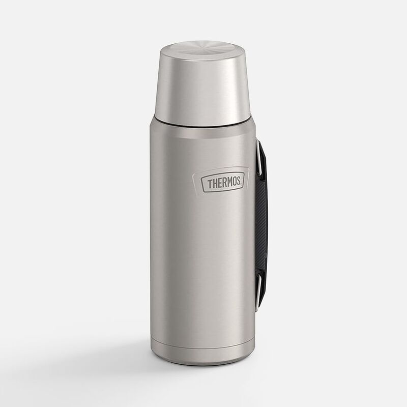 Термос Icon 1200, серебристый (стальной) с логотипом