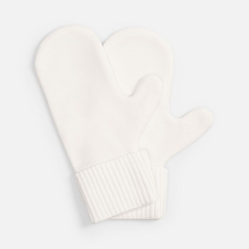 Варежки Yong, белые, размер L/XL с логотипом