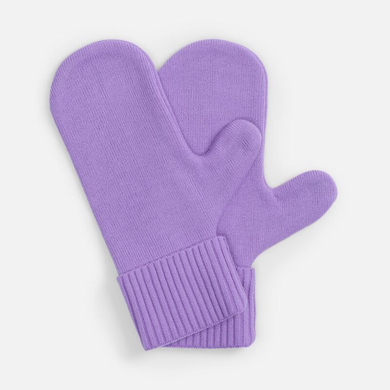 Варежки Yong, сиреневые, размер L/XL с логотипом