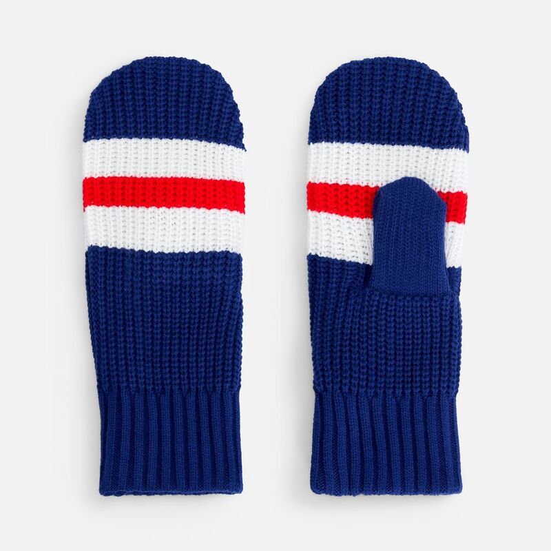 Варежки Winwear, темно-синие (кобальт), размер S/M с логотипом