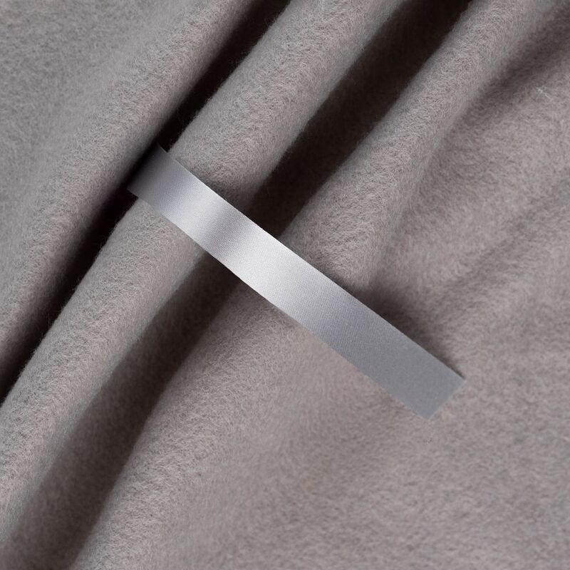 Лента сатиновая Satin 10 М, серая, 100 см с логотипом