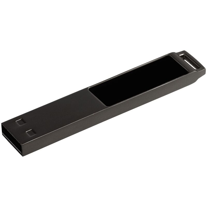 Флешка markBright Black с белой подсветкой, 32 Гб с логотипом