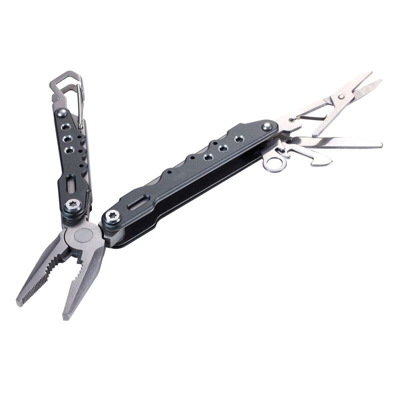 Мини-мультитул Working Tool, серый с логотипом