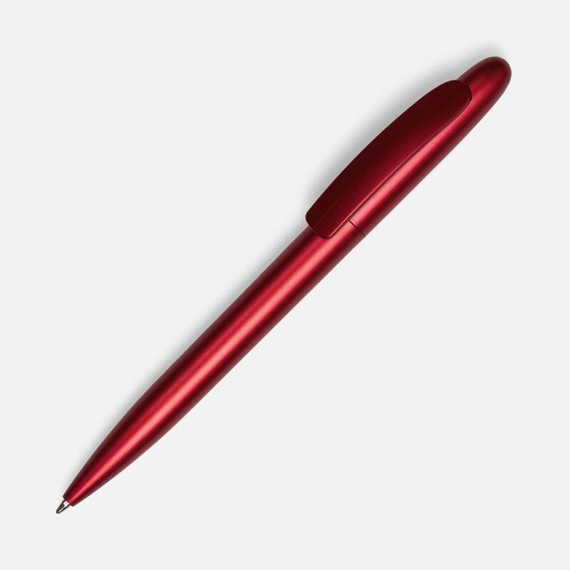 Ручка шариковая Moor Silver, ver.2, красный металлик с логотипом
