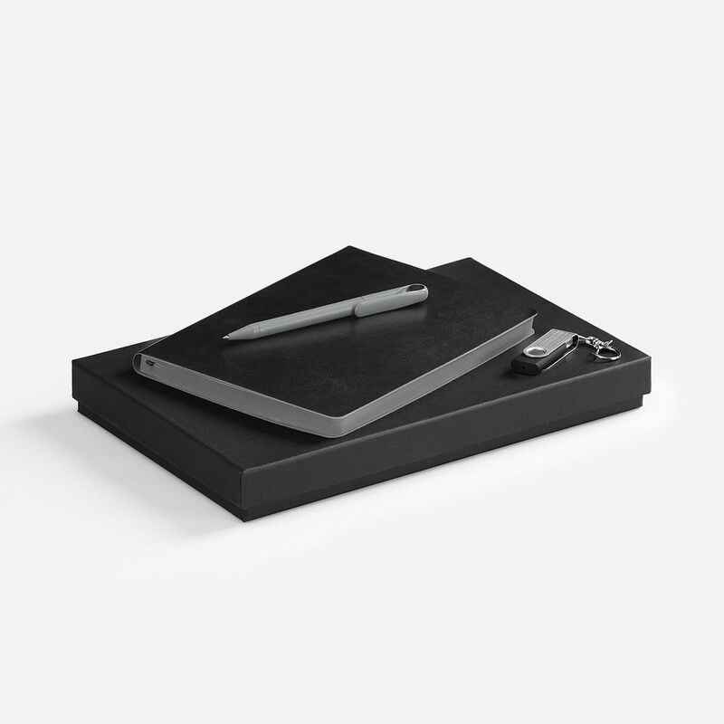 Набор Doppio Memory, черный с серым с логотипом