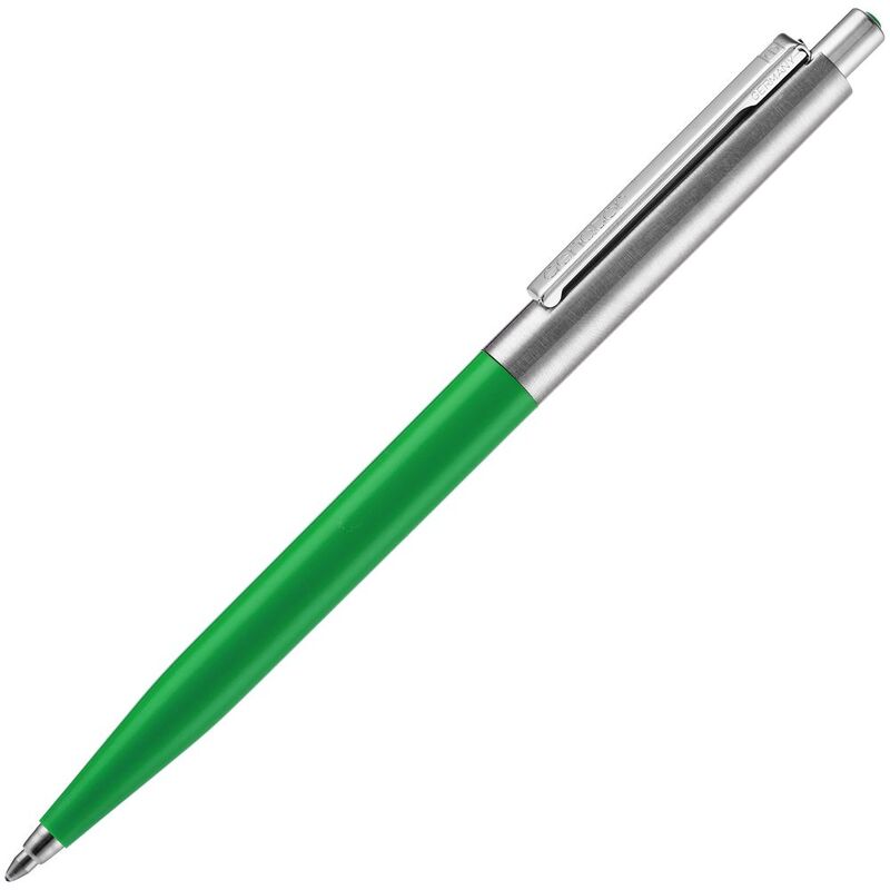 Ручка шариковая Senator Point Metal, ver.2, зеленая с логотипом