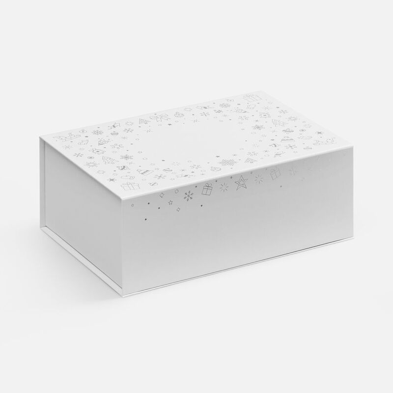 Коробка Snowlace, белая с логотипом