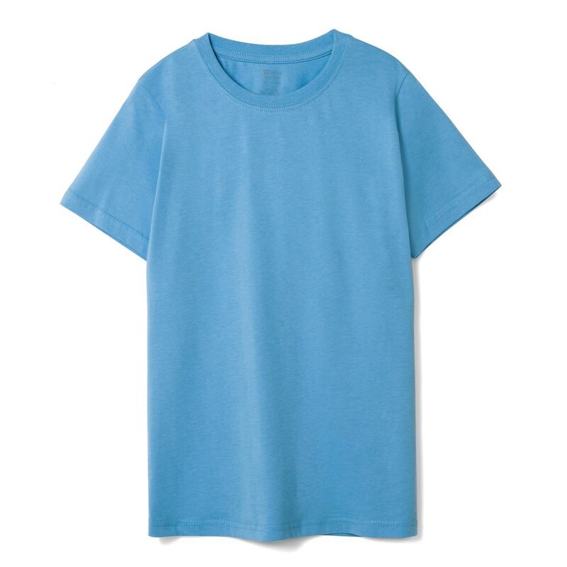 Футболка детская T-Bolka Kids, голубая, 6 лет с логотипом