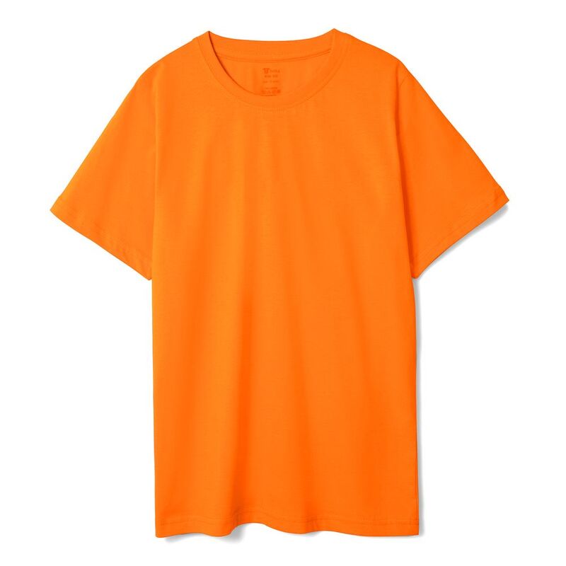 Футболка детская T-Bolka Kids, оранжевая, 6 лет с логотипом