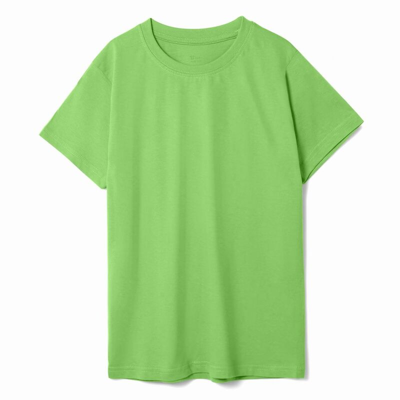 Футболка детская T-Bolka Kids, зеленое яблоко, 8 лет с логотипом