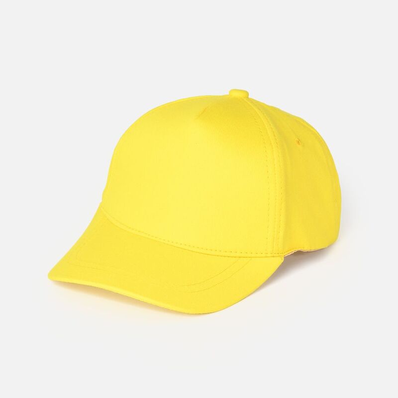Бейсболка Basic, желтая с логотипом