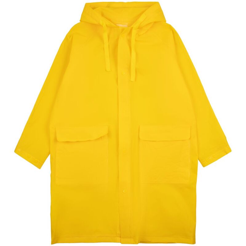 Дождевик детский RainDrop Kids, желтый, 8 лет (рост 118-128) с логотипом