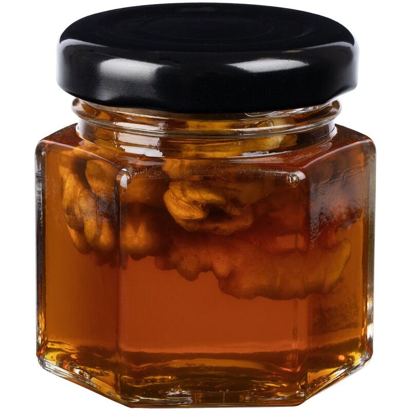 Мед Bee To Bear Mini ver.2, с грецкими орехами с логотипом