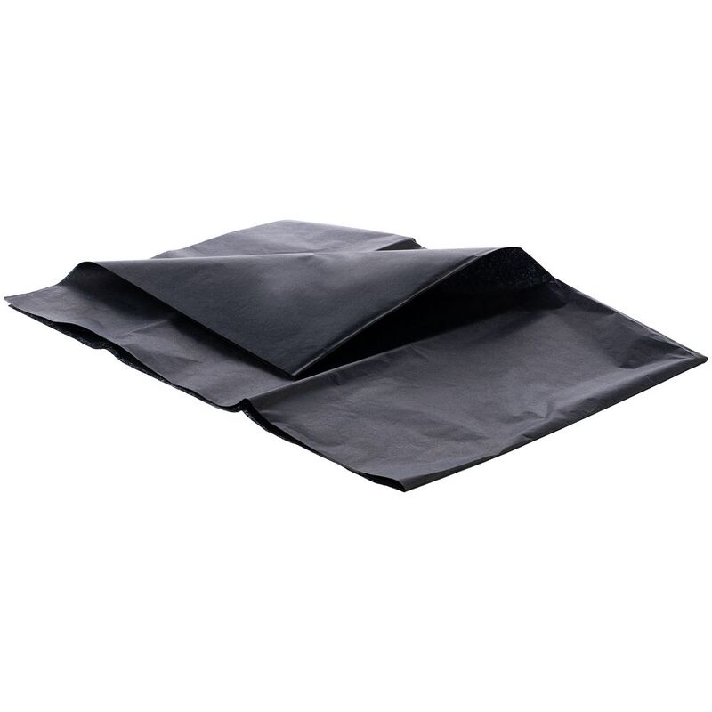 Декоративная упаковочная бумага Tissue, черная с логотипом