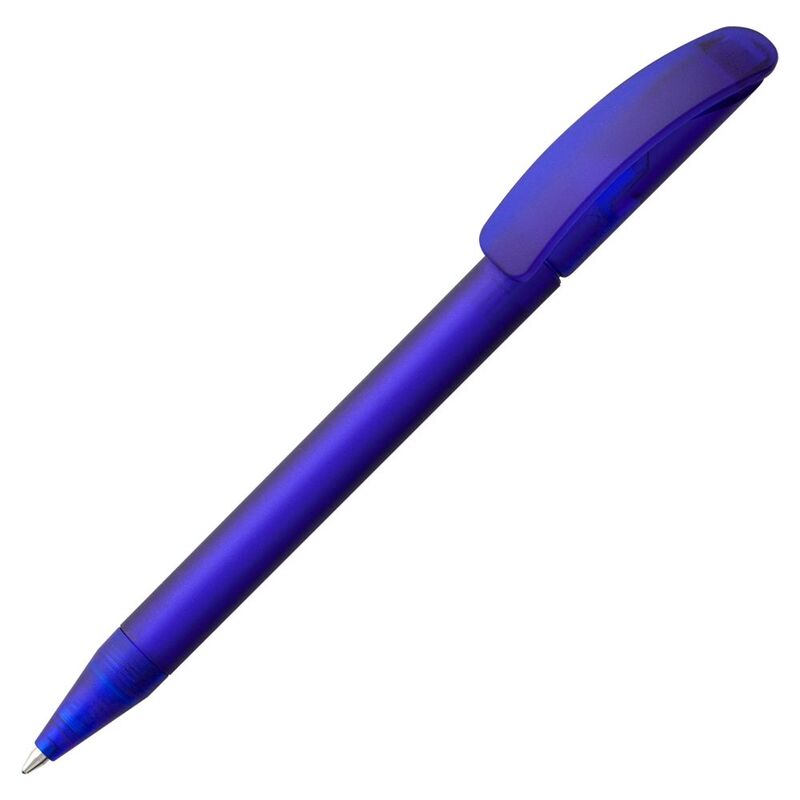 Ручка шариковая Prodir DS3 TFF, синяя с логотипом