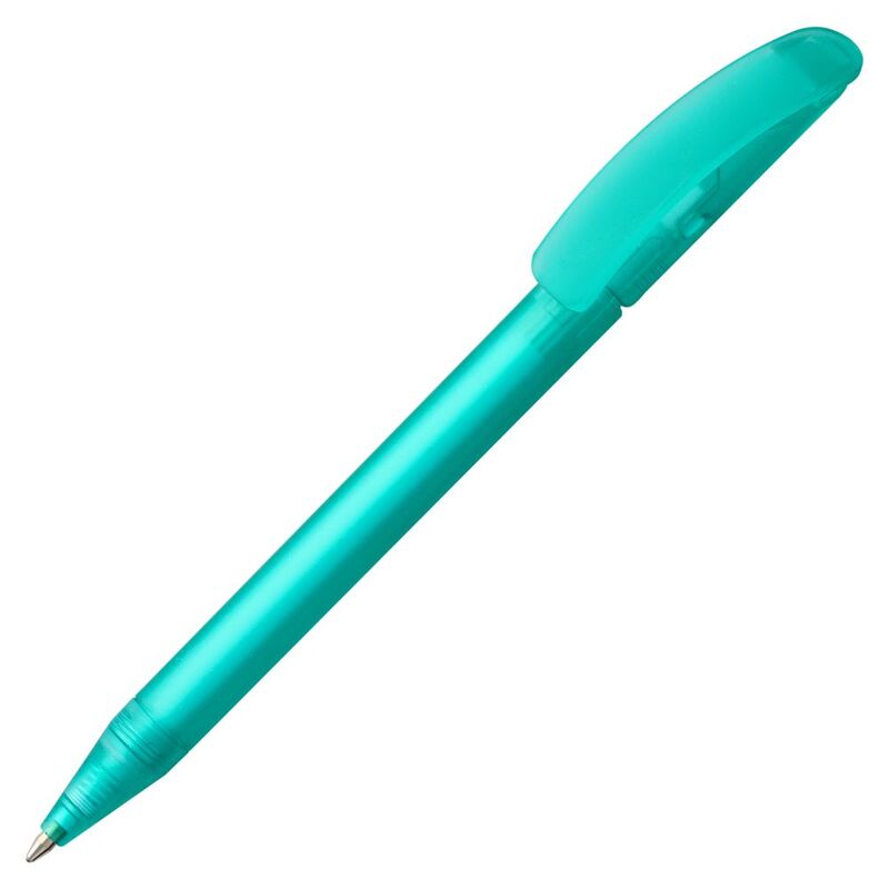 Ручка шариковая Prodir DS3 TFF, бирюзовая с логотипом